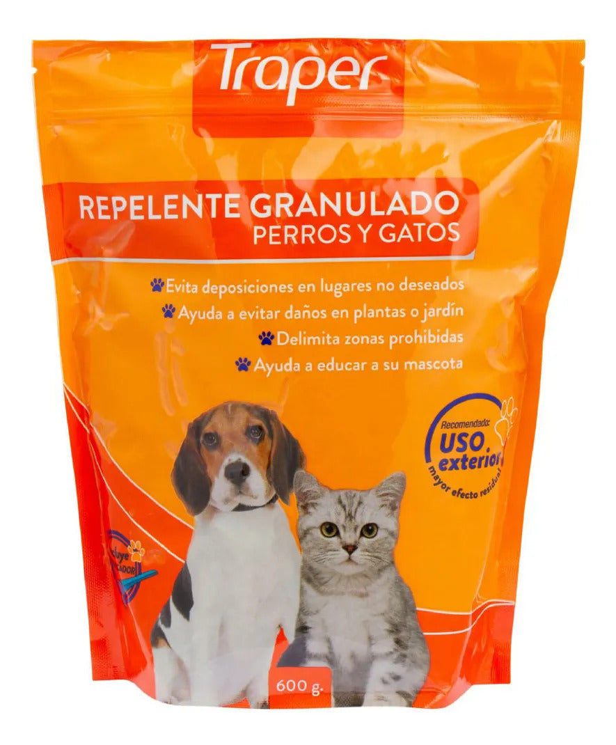 Repelente Para Perros y Gatos Granulado 600Gr Traper