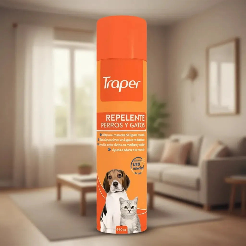Repelente Para Perros y Gatos Spray 400CC Traper